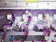 Chubby stewardess gets her holes filled with cock (Fuckerman Skyfuck #6) - Jazziuu