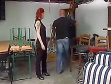 German Tattooed Redhead Fucked By Stupid Loudmouth (Kiekt Euch Dit An!)