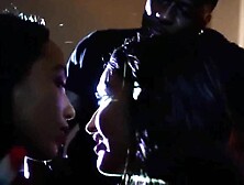 Alexis Texas And Emily Ratakowski's Lesbian Threesome With Huge Dildo!