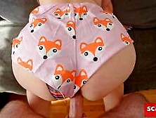 Big Booty White Teen Twerking on Dick for POV Creampie