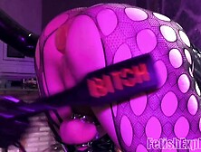 DIAPER slave receives SPANKING punishment