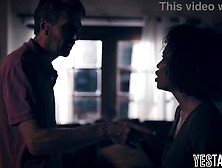 Despairing black cougar seduces a aged man and squirts all over his large white shlong