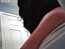 Beautiful Latina Bathroom voyeur