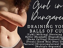 ASMR | Fdom Goth gf draining your balls again and again | Degrading |
