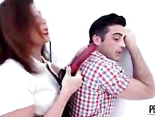 Woman pegging son-in-law