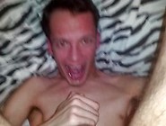 Very Horny Teen Cums Inside His Mouth And Then Slowly Spits It Out