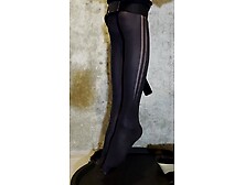 Kicking off her hanging from a stool ud83dudc83ud83dude35