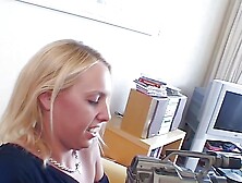 Tall and short blondes have a 3some with a black guy