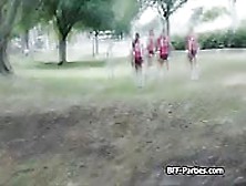 Teen Soccer Chicks Twerking On Cock