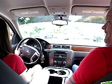 Both teens gave their daddies a hot blowjob