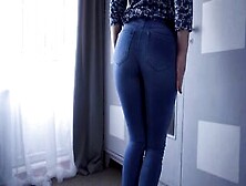 Tight Blue Jeans Butt Worship Tease 4K