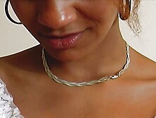 Outstanding German Ebony Maid Gets Warm Cum Inside Her Mouth