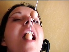 Oiled-up German babes licking each other's twats in from of the cam