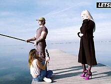 Sexually excited Curvy Lalin girl Surprises Fisherman & Girlfriend with Beach Sex - LALIN GIRL mother I'd like to fuck