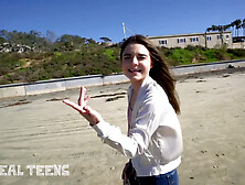 Real Teens 18+ - New Girl Megan Marx Gets Naughty At The Beach