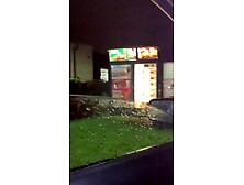This Babe started sucking my penis in the Burger King Drive Thru!