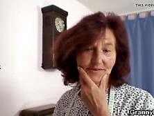 Dressed 70 years old granny rides youthful shlong