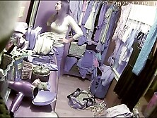 Wife Changing & Getting Ready Caught Hidden Camera