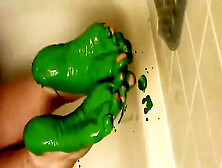 Charlee Chase's Green Feet