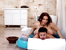 Juicy Bbw Fucks With Two Jocks In Premium