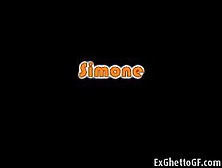 Simone is getting fucked on the couch