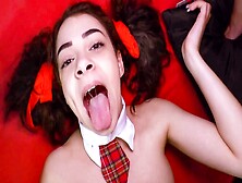 Homework Done: Schoolgirl Cream Pie Sex-Party