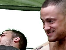 Horny Gay Campers Are Having Anal Sex Orgy In A Tent