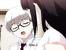 Hentai girl with glasses enjoys sex (UNCENSORED)