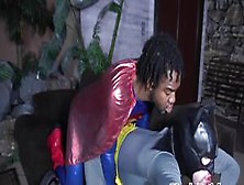 Manly Fetish - Superman Barebacking Batman After Bj In Interracial Duo