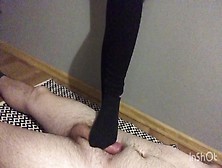 Skank Tramlling Balls Cbt In African Socks