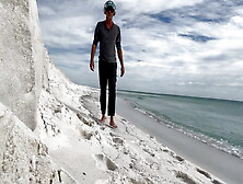 Perfect Beach Spot To Get Naked And Jerk My Big Dick