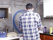 Older lacy woman seduces her neighbor with horny blowjob and hard deep fucking