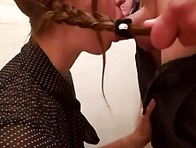 Fantastic Hands Free Oral Sex with Tongue from my Secretary during the time that Office Renovation