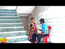 Beautiful Bhabhi Cheating sex with Security Guard! Hindi Malkin Sex