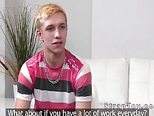 Female agent fucks dude with strap on