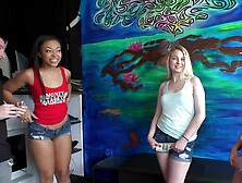 Lucky tattoo artist has nice sex with hot clients