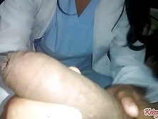 The doctor cures my impotence with a mega suck
