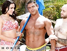 Big tits sex with perky Zoey Foxx and Draven Navarro from Biphoria