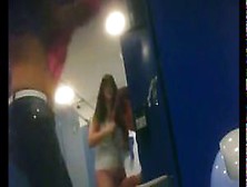 Naked next door girls spied in locker room