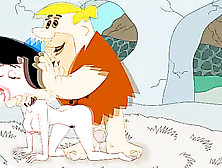 Hardcore Mmf Threesome Fucking From The Flintstones