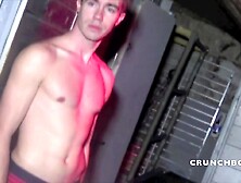 Sexy Twinks Fucking At Night In The Backroom Next To Paris - Crunchboy