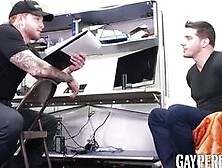 Hot Tattooed Guard Jeremiah Cruze Creampied In The Ass By Troublemaker Ty Roderick