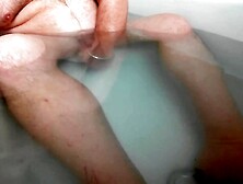 relaxing in the baths