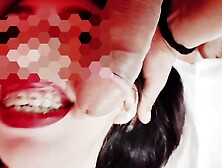 Slender beauty is given anal pang