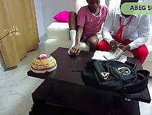 Dark dark Ebony student seduce Step brother and received the Monstrous african wang cums