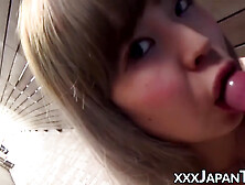 Naughty Japanese Hot Girl Sucking In Hidden Passageway