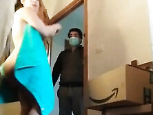 Delivery Guy Compilation,  naked flashing and blowjob