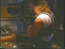 Backstage at a vintage porn shoot