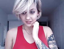Amazing Amateur video with Solo, Tattoos scenes