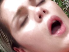 Cute Federica gets great oral and anal fucking followed by oversized cum shot